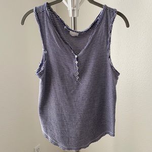 Anthropologie 9-h15 STCL striped tank